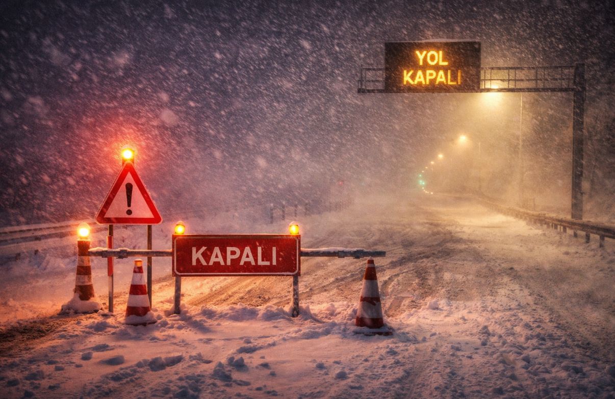 Kayseri-Kahramanmaraş kara yolu araç trafiğine kapatıldı